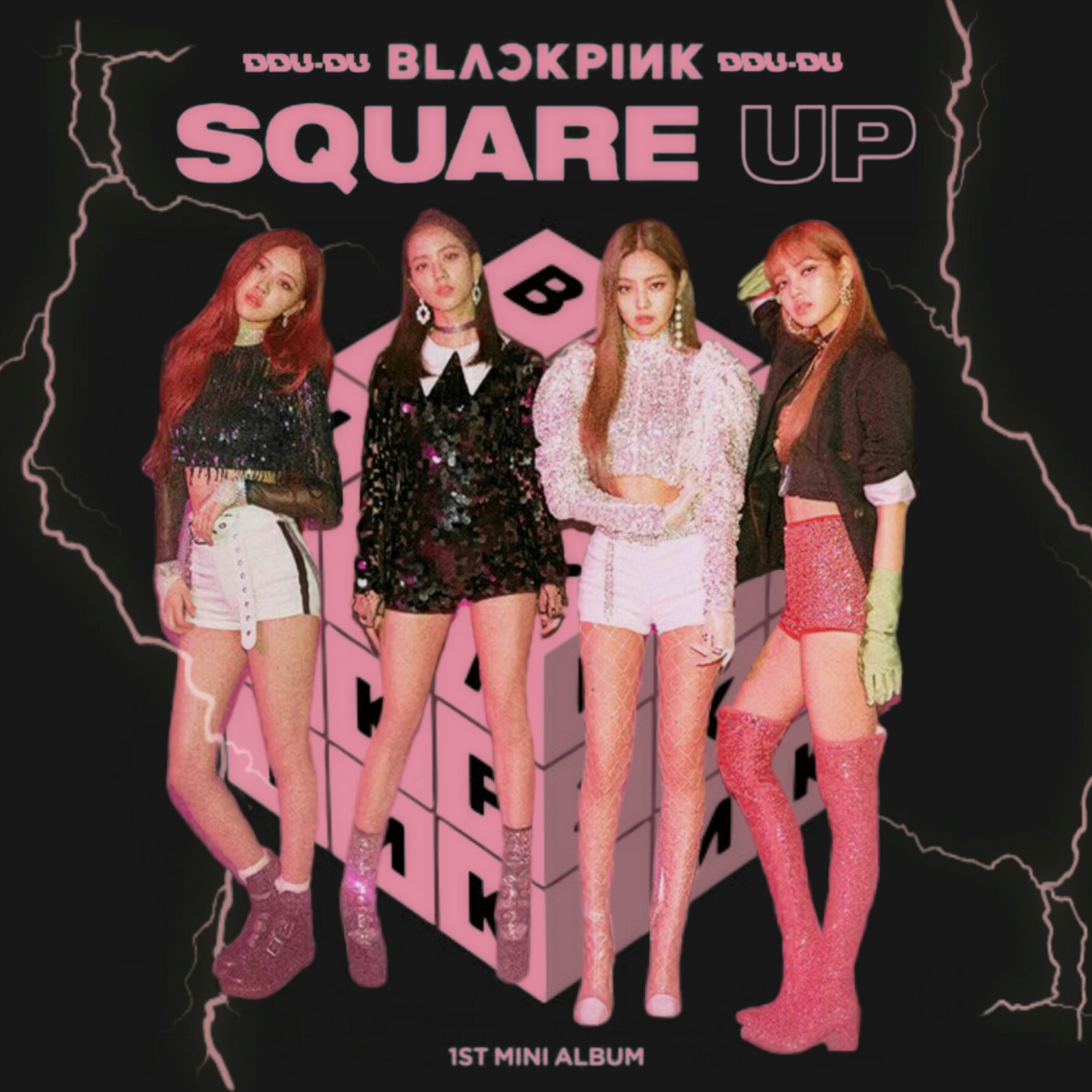  BLACKPINK  DDU DU DDU DU SQUARE  UP  album  cover 3 by 