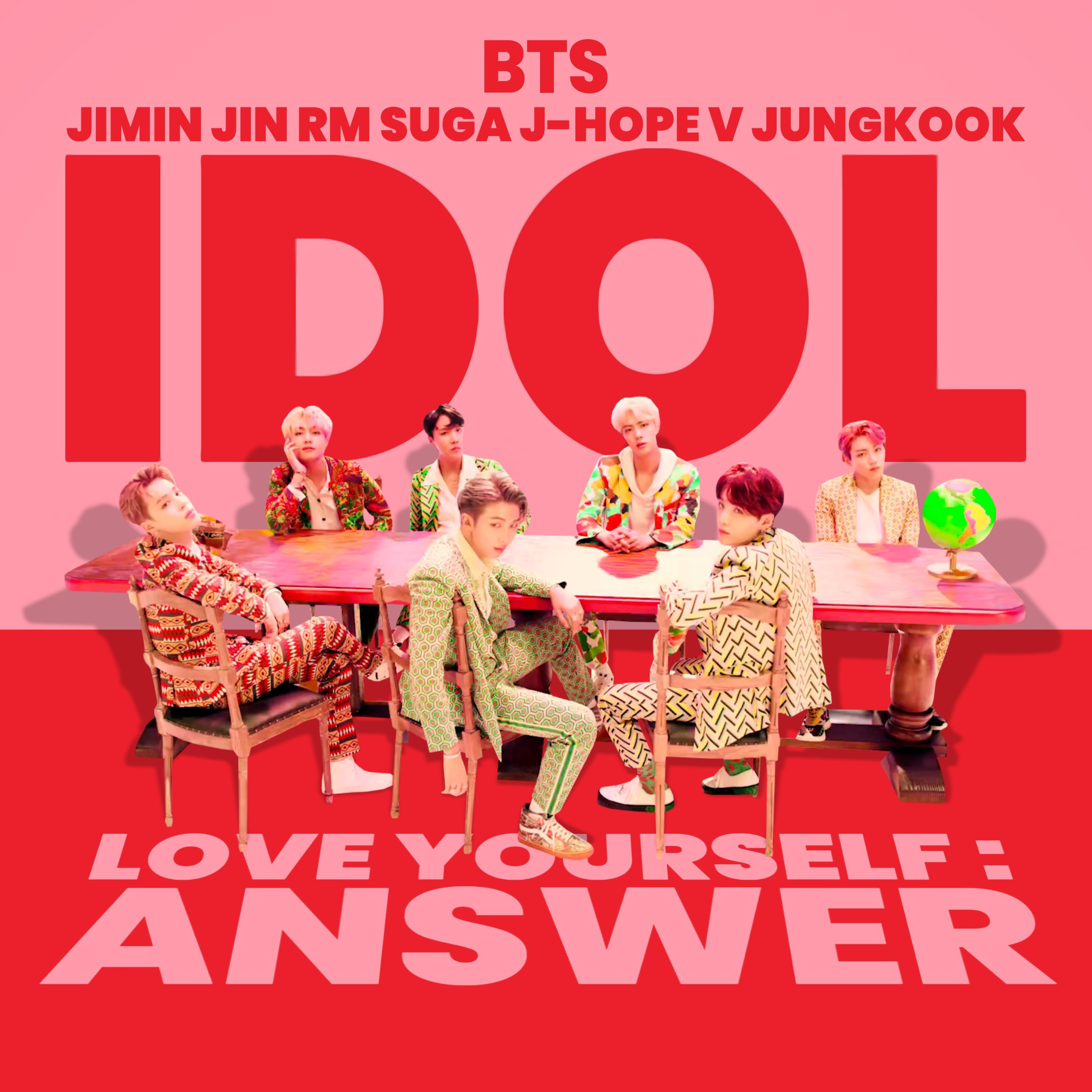 BTS IDOL / LOVE YOURSELF ANSWER album cover by LEAlbum on DeviantArt