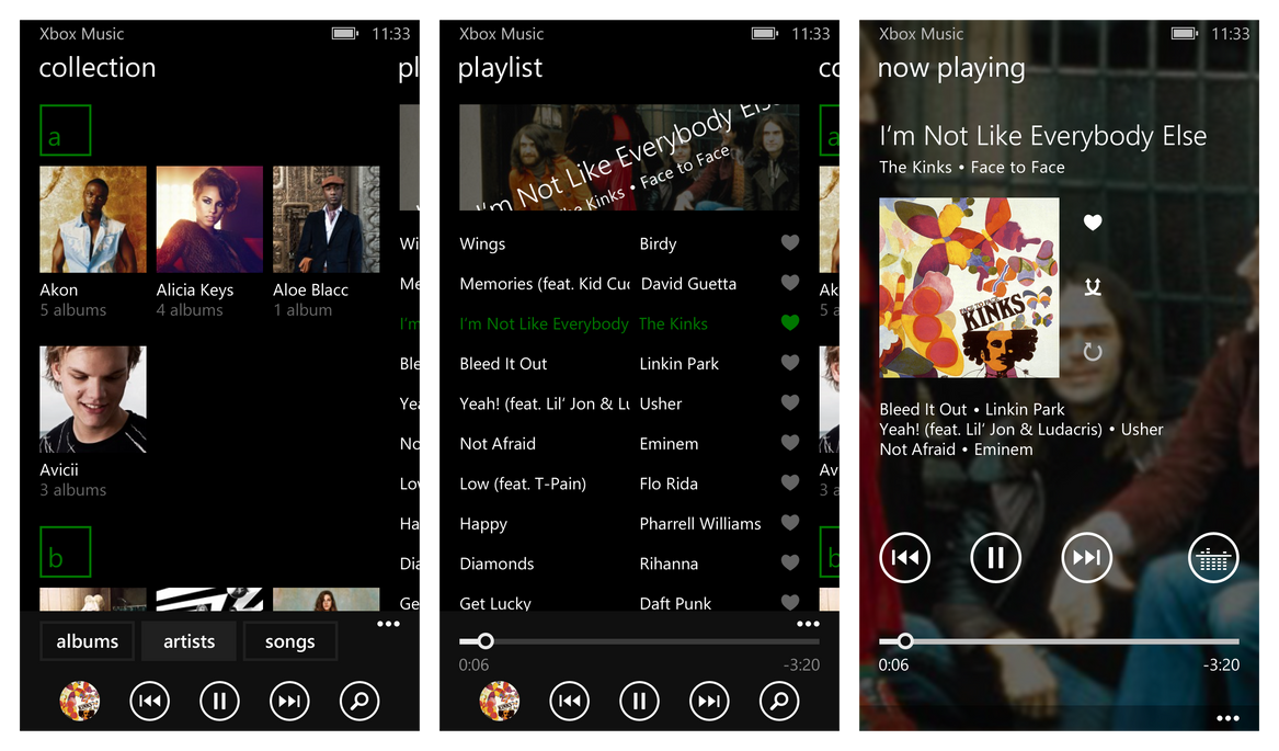 Xbox Music for WP 8.1 (Universal Windows app) by nik255