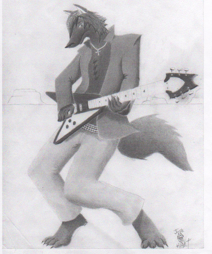 guitar playing wolf me number1