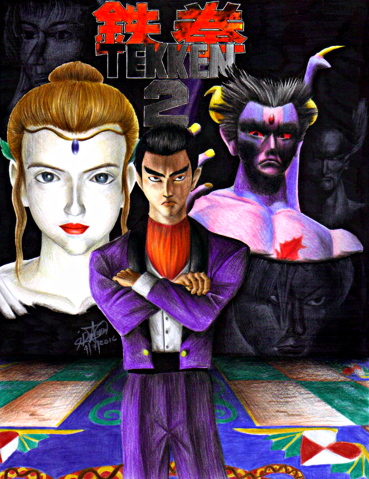 Tekken 2  Fighters and Stages by VGCartography on DeviantArt