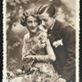 Beautiful French Couple Romance Postcard