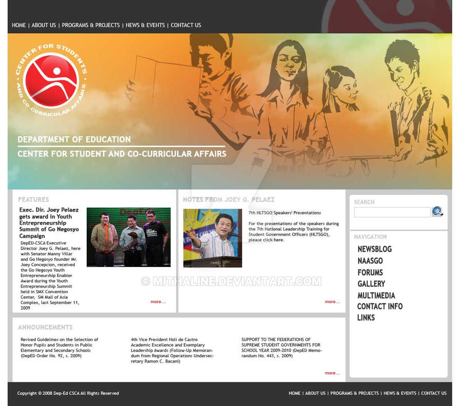 DEPED Layout by Mithaline on DeviantArt