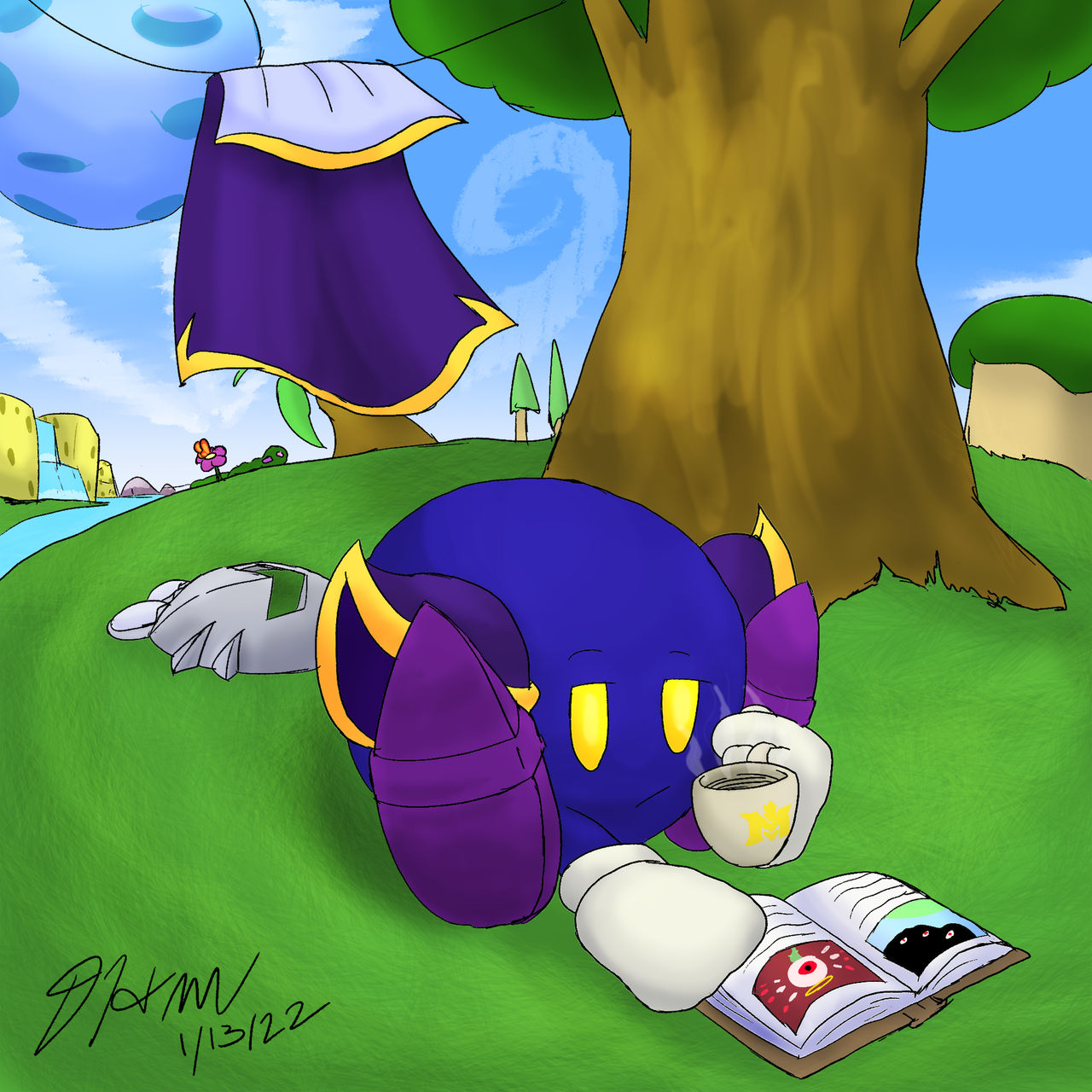 Meta Knight Reading Meta Knight By Dirtydan88 You've Much Yet To Learn