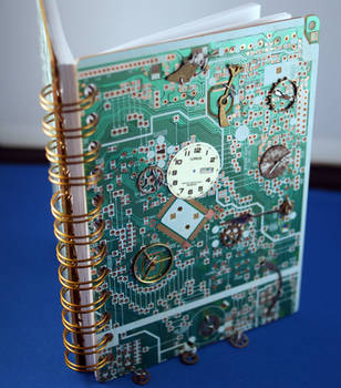 Steampunk Circuitboard book by Ljtigerlily