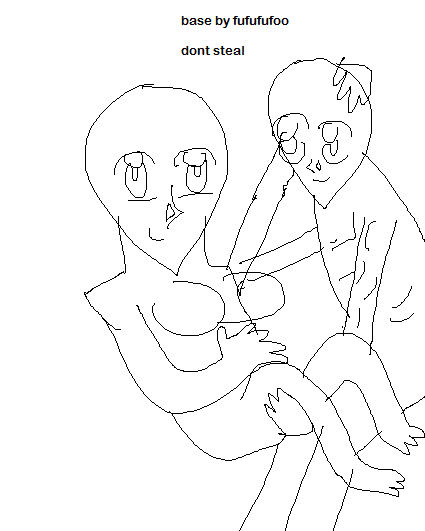photo Drawing Base Couple Cute cute love couple base by fufufufoo on