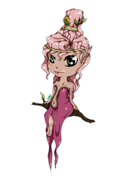 Chibi: Spring .:Coloured:.