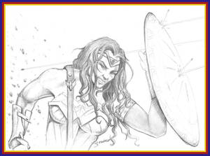 Wonder Woman Pencil Drawing