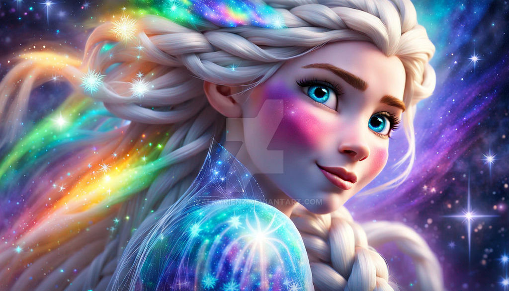 Celestial Elsa and Her Magic Hair by ValkyrieNZ on DeviantArt