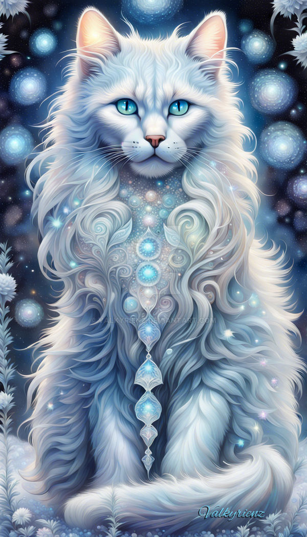 Icecat Deviantart Majestic Ice Cat For Anna by ValkyrieNZ on DeviantArt