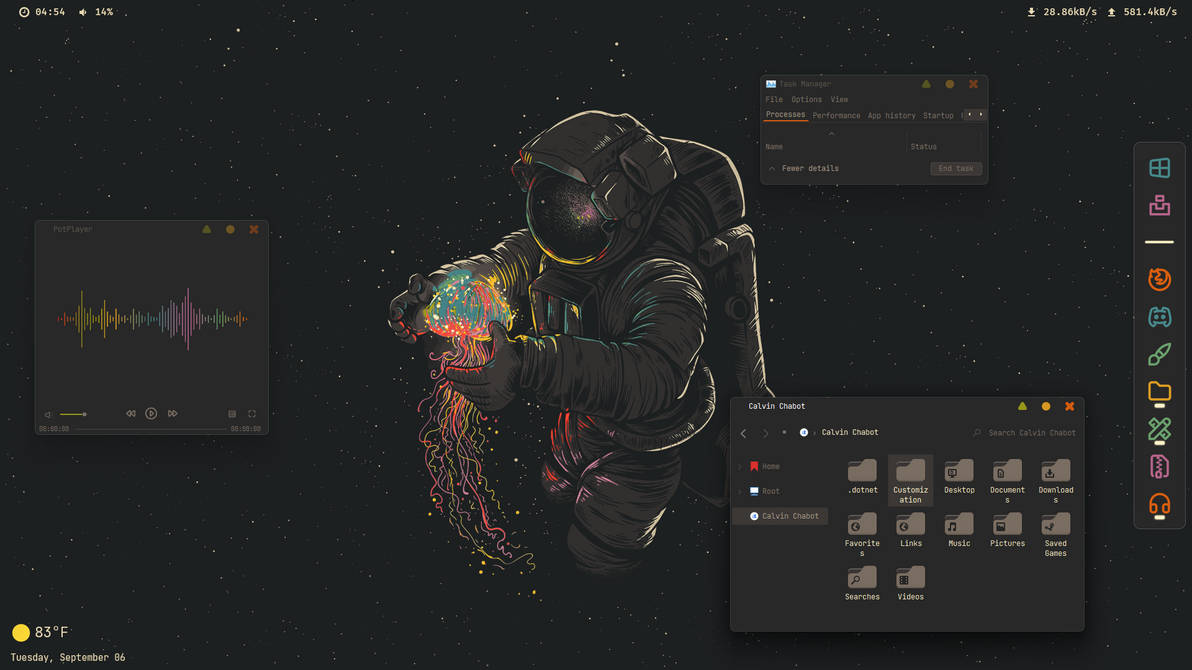 Gruvbox Windows Rice By White Hippo Dfcupmq (1) by duranrider on DeviantArt