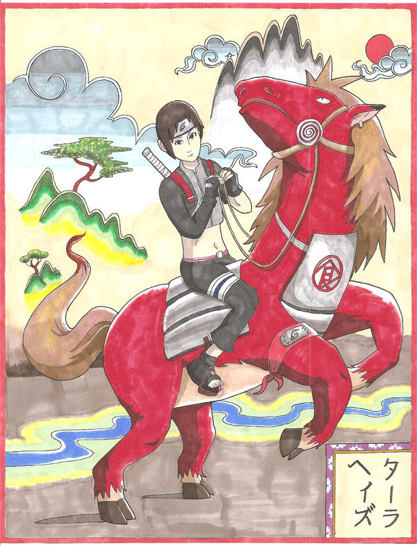 Sai Riding A Chouji Horse