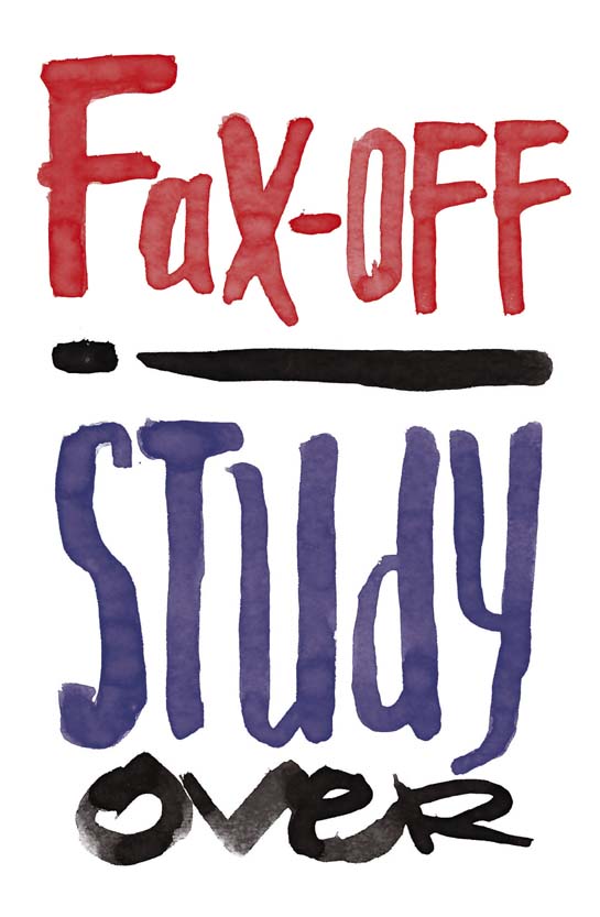 Fax Off ! Study Over