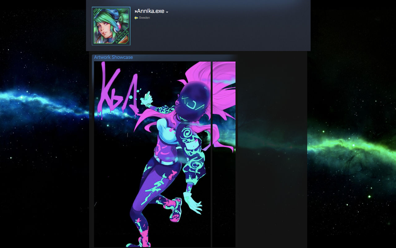 Steam Artwork Design K Da Akali By Annikaw On Deviantart