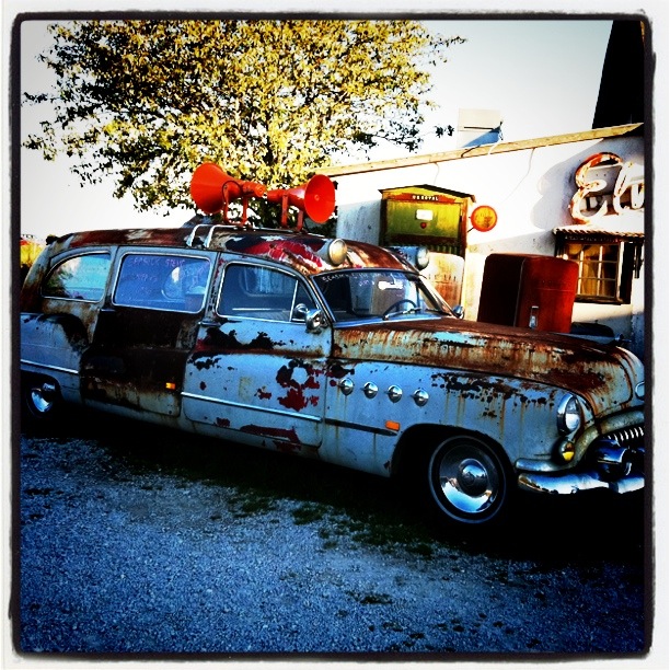 Rusty car in Gotland, Sweden