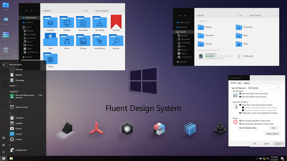 Fluent Design by irobinctg on DeviantArt