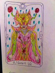 Rosenmord Tarot: Queen of Staffs 