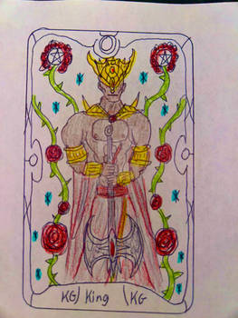 Rosenmord Tarot: King of Staffs