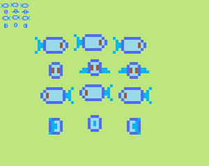 Fish effect sprite