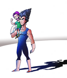 Vegeta and Trunks- My boy