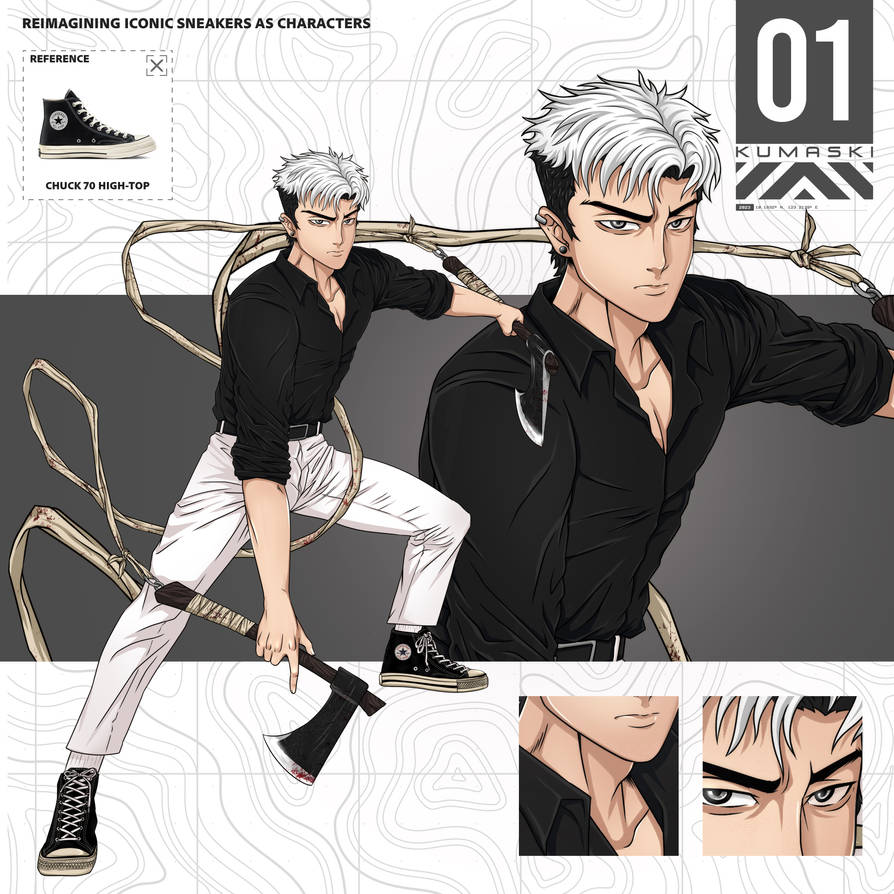 Chuck 70 High Top Character by iamKUMASKI on DeviantArt