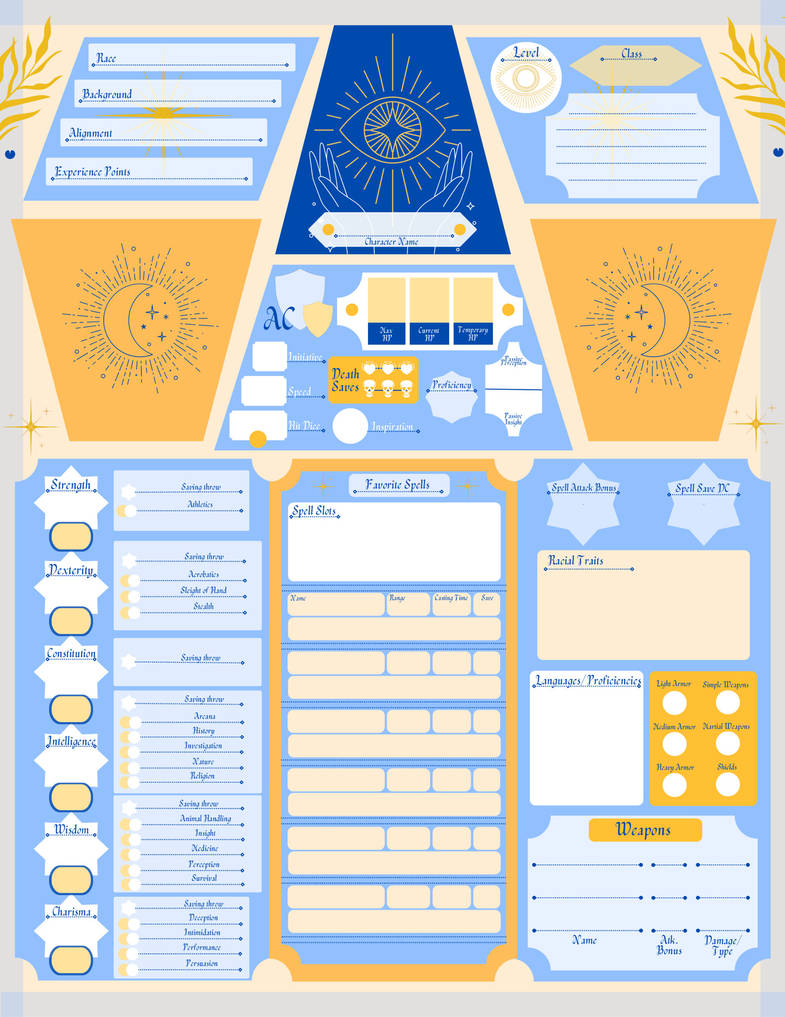 Divination Wizard Character Sheet by Jerkyvulture on DeviantArt