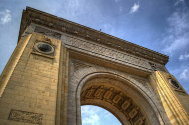 Triumphal arch Bucharest HDR