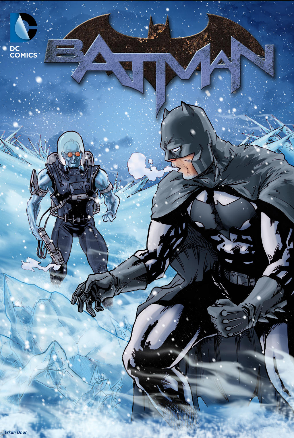 Batman vs Mr. Freeze variant cover by sonicboom35 on DeviantArt