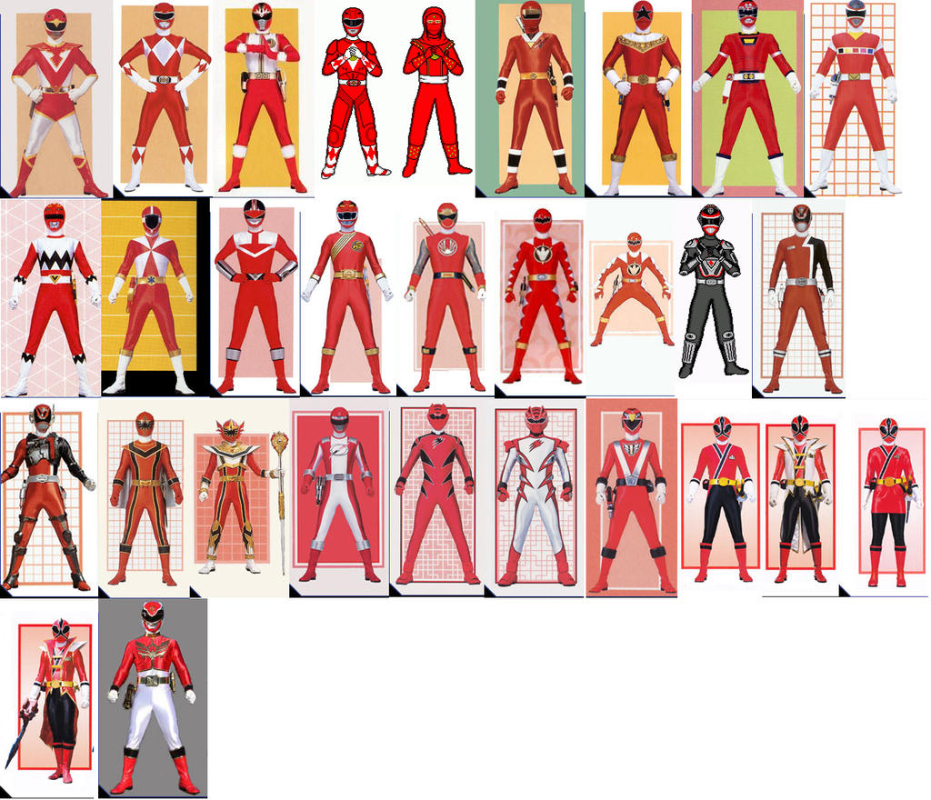Red Ranger Collage by AdrenalineRush1996 on DeviantArt