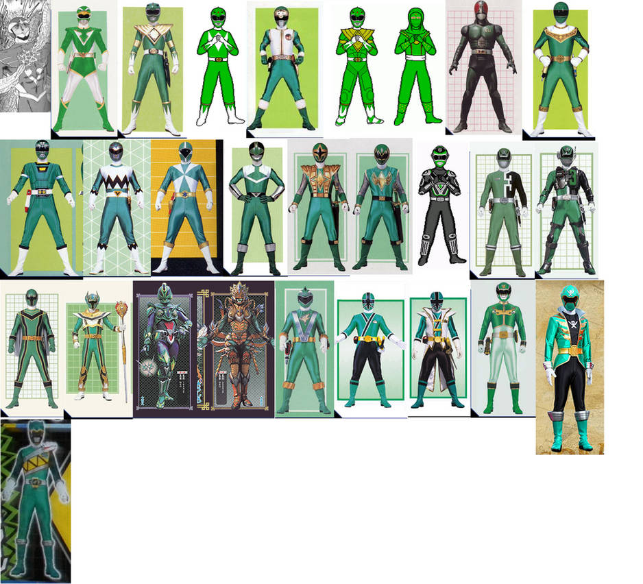 Green Ranger Collage (2013 update) by AdrenalineRush1996 on DeviantArt