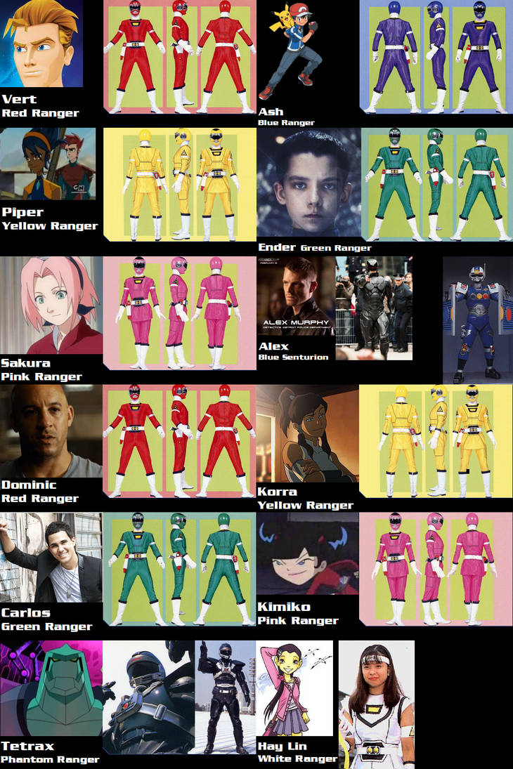 Power Ranger Merged Power Rangers Turbo (PR-Crossover Mashup team) by AdrenalineRush1996 on ...