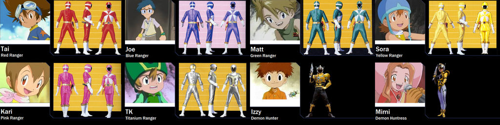 Digimon Adventure Lightspeed Rangers by AdrenalineRush1996 on DeviantArt