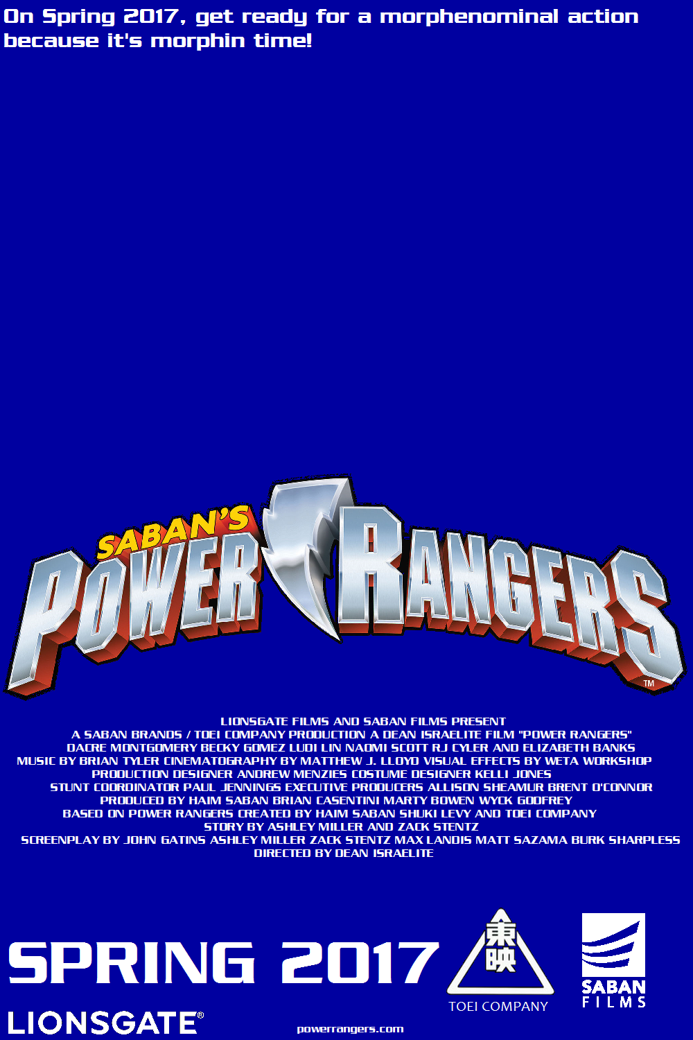 Power Ranger 2017 Deviantart Power Rangers (2017) fan made poster by AdrenalineRush1996 on DeviantArt
