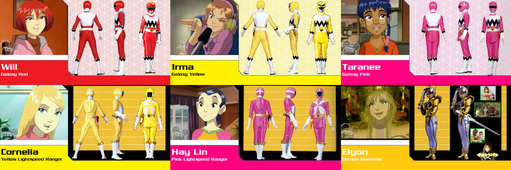 WITCH Female Galaxy/Lightspeed Rangers (PR Redux) by AdrenalineRush1996 ...