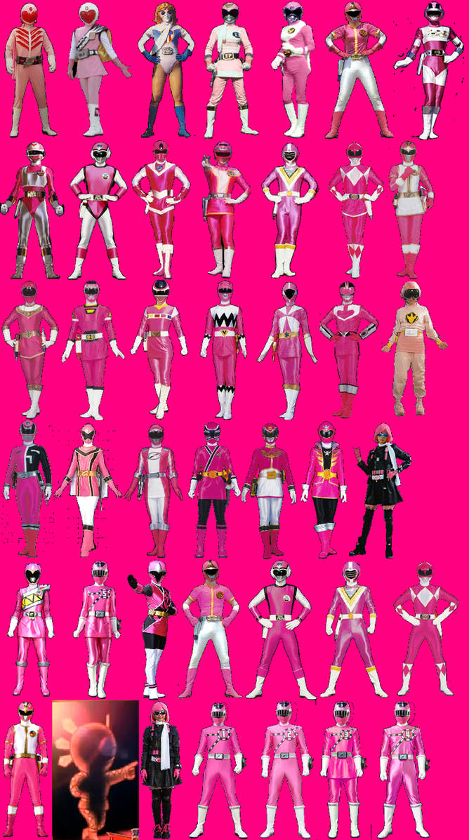 Sentai Pink Ranger Lineup by AdrenalineRush1996 on DeviantArt