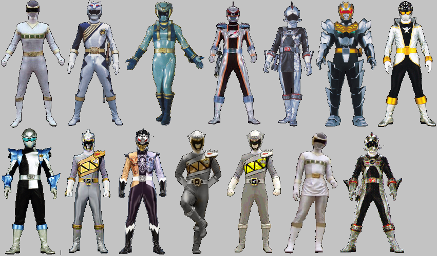 Sentai Silver Ranger Lineup by AdrenalineRush1996 on DeviantArt