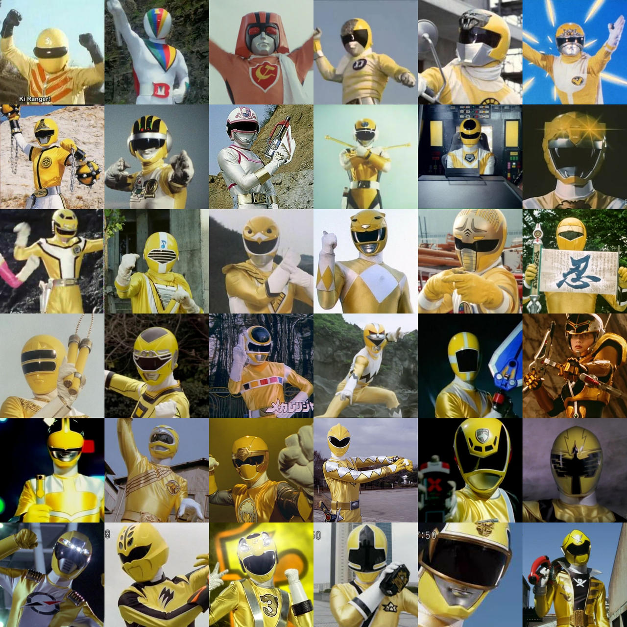 Sentai Yellow Sentai 36 Yellow and Extra by AdrenalineRush1996 on DeviantArt