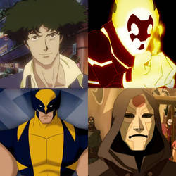 Four Characters Voiced by Steven Blum