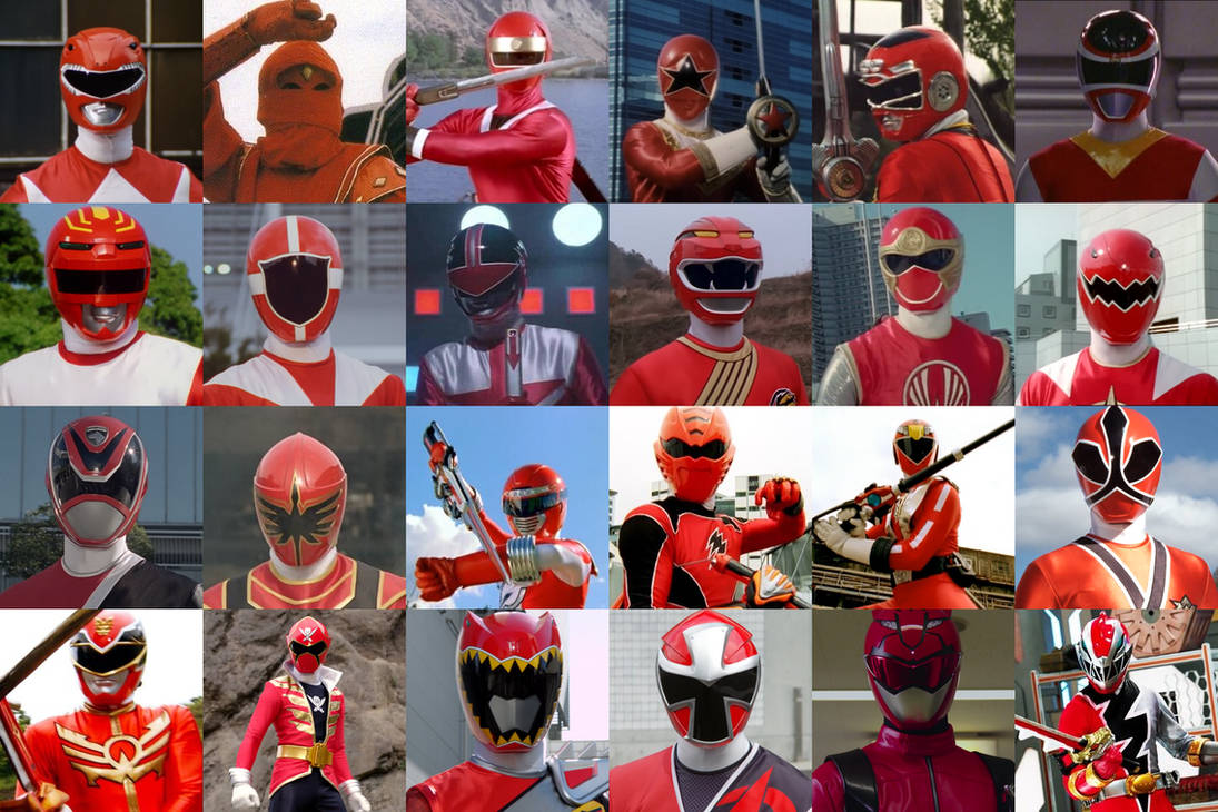Power Rangers History in 24 Red Rangers by AdrenalineRush1996 on DeviantArt