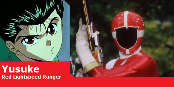 Yusuke Urameshi as Red Lightspeed Ranger (Toku UP) by ...
