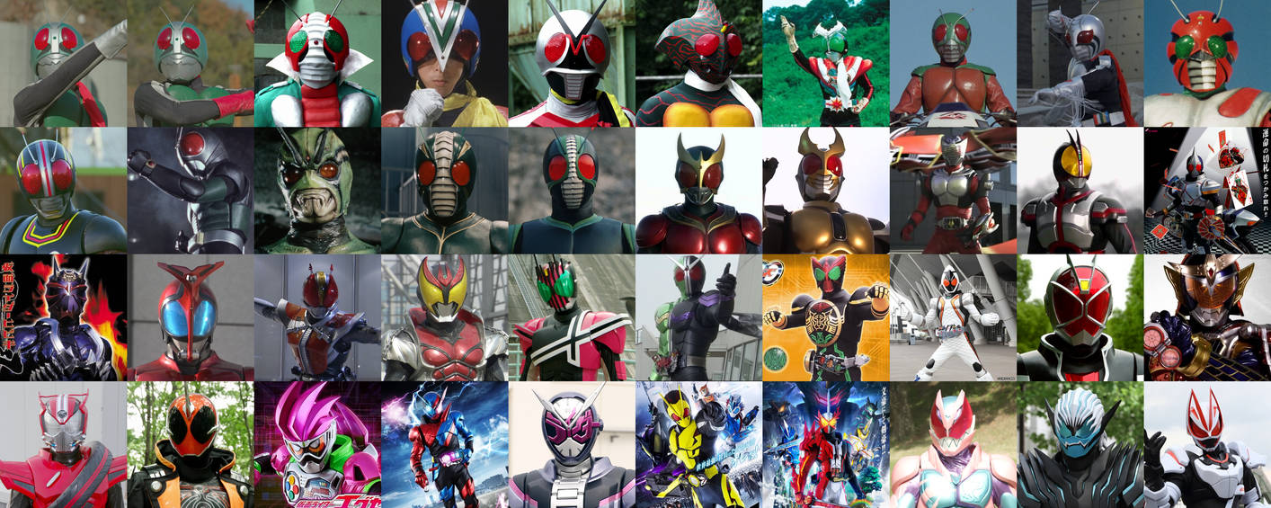 Kamen Rider History in 40 Kamen Riders by AdrenalineRush1996 on DeviantArt