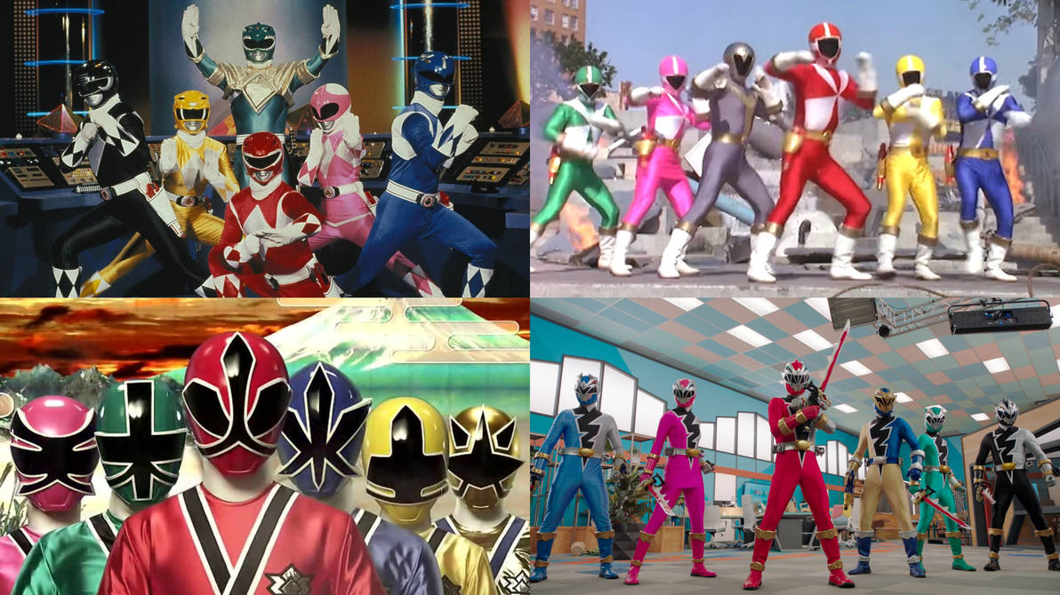 First Team of Power Rangers by Decade by AdrenalineRush1996 on DeviantArt