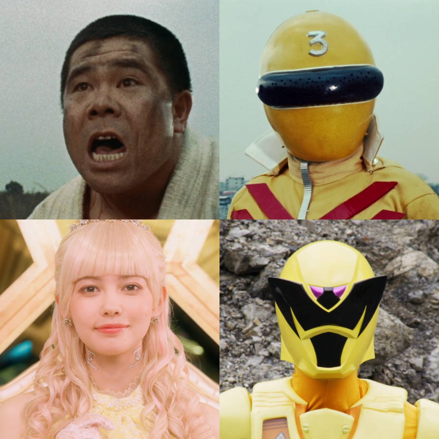 Sentai Yellow Sentai Yellow from 1975 to 2025 by AdrenalineRush1996 on DeviantArt