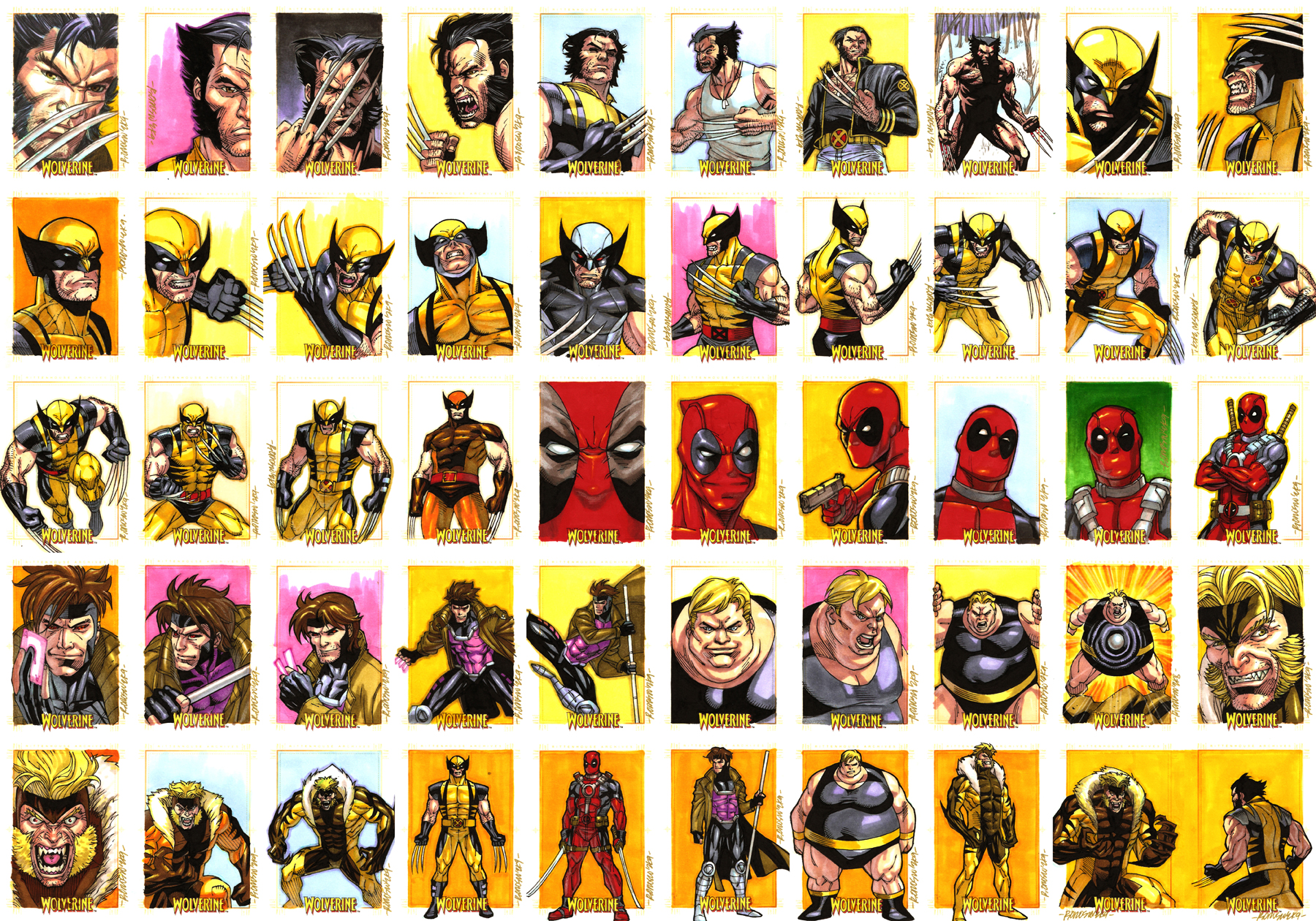 Wolverine Archives Sketches