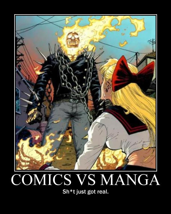 Comics Vs Manga by Scythewielder13 on DeviantArt