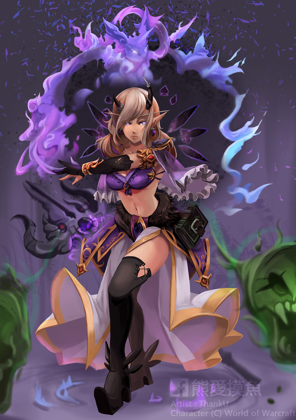 Void Elf Warlock by ThankU830309 on DeviantArt