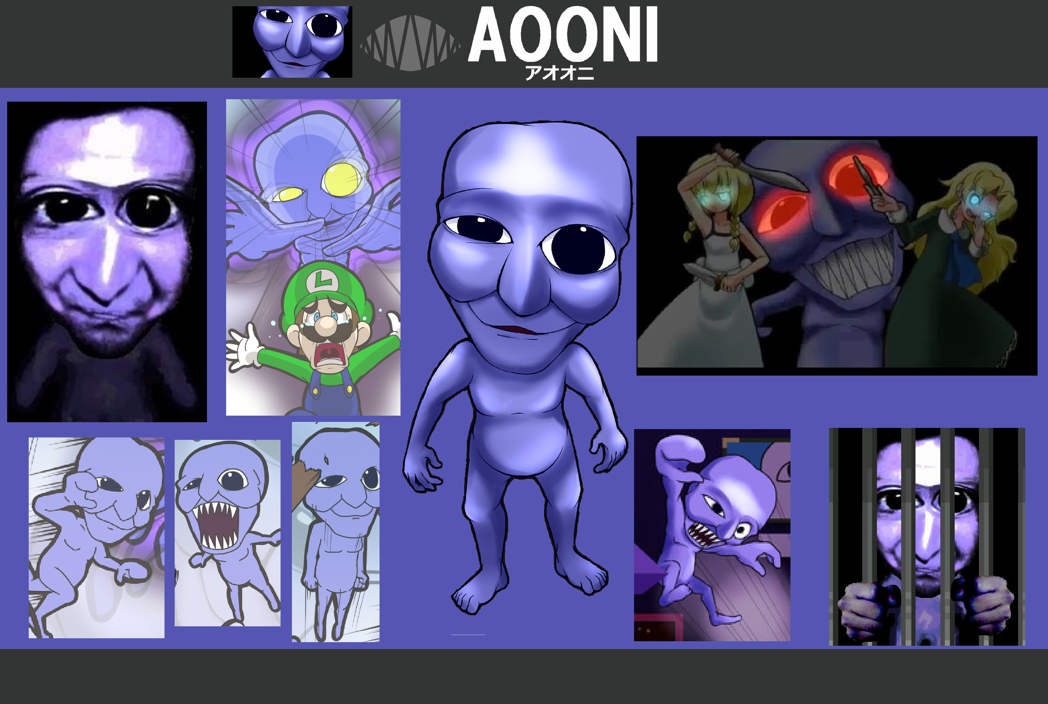 Ao Oni official promotional image - MobyGames
