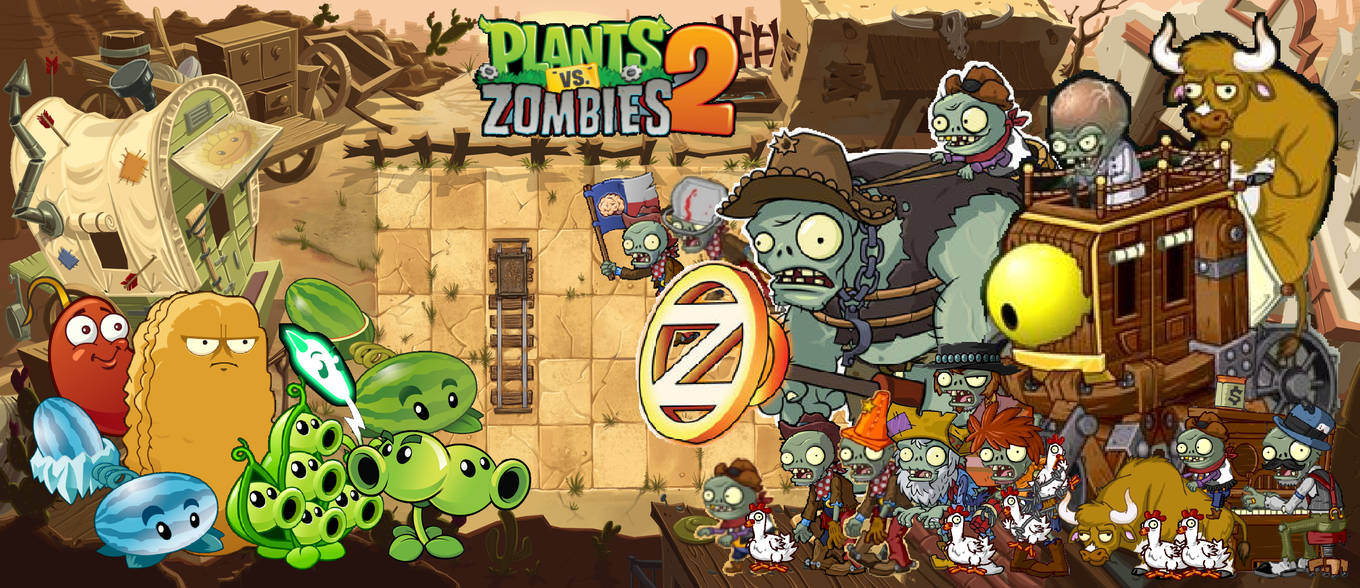 Plants vs zombies 2 зомби