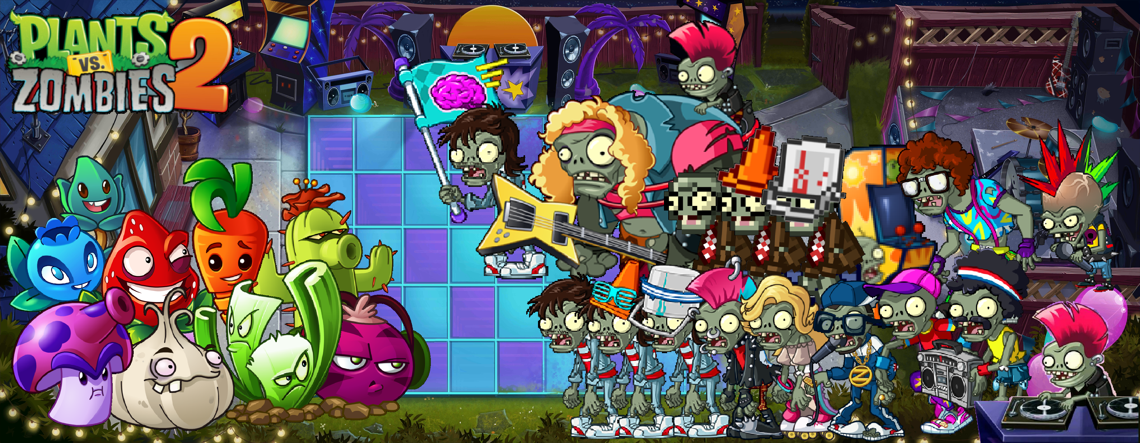 Plants vs Zombies 2 PAK Neon Mixtape Tour, PvZ 2 PAK