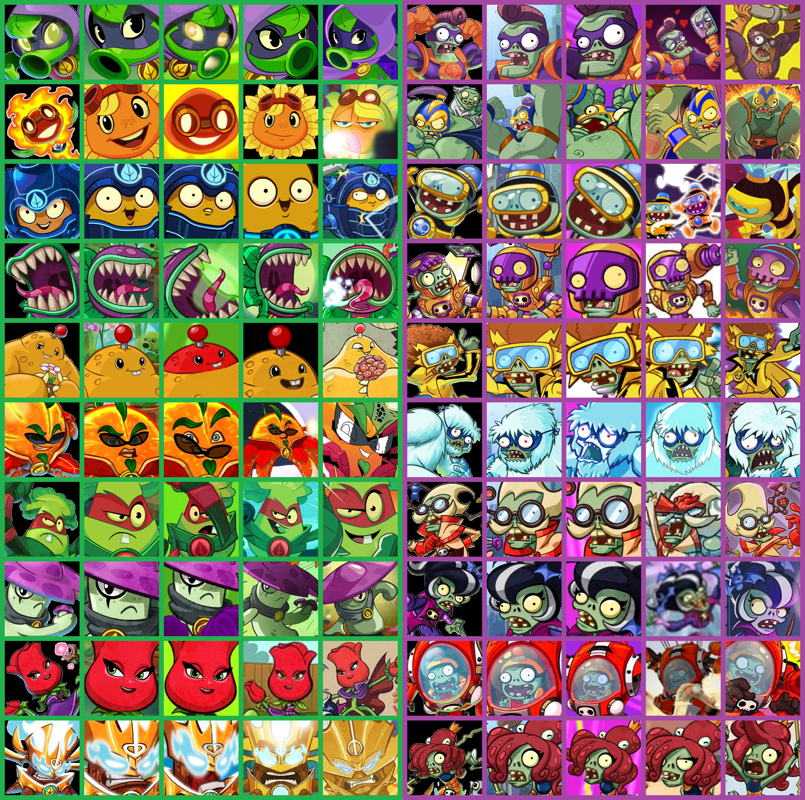 Plants vs Zombies Heroes Characters by JC1234TheToonist on DeviantArt